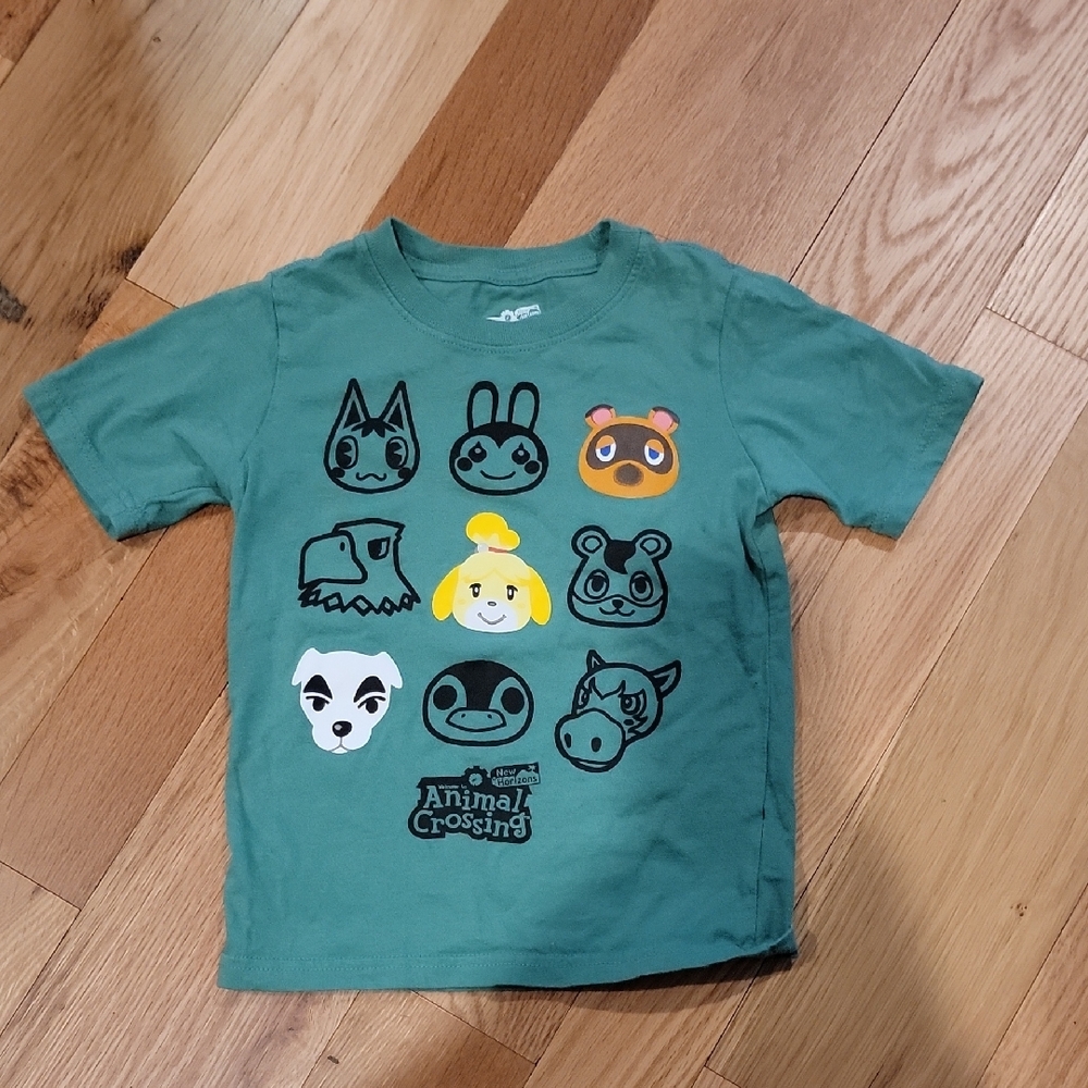 Animal Crossing Kids Green T-Shirt Size 5